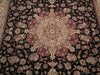 Load image into Gallery viewer, 7.9 x 9.9 Tabriz Wool &amp; Silk Fine Quality Rug BLACK #PIX-18622