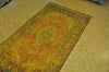 Load image into Gallery viewer, 3 x 5 Fine Silk Handmade Overdyed Gold Coral Rug #PIX-28728