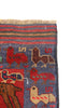 Load image into Gallery viewer, 4.2 x 6.0 Afghan Handmade Art Craft Raised Wool Pile Pictorial Rug Animal Motif #AM1354