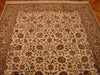 Load image into Gallery viewer, 5.10 x 9 Silk &amp; Wool Sino Tabriz Quality Handmade Rug Ivory Tan #PIX-13831