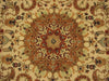 Load image into Gallery viewer, 5&#39; x 8&#39; Rare Wool &amp; Silk Ivory Persian Tabriz Rug 14824