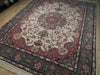 Load image into Gallery viewer, 8.1 x 10.0 High End Wool &amp; Silk Handmade Rug ELEGANT #PIX-18606