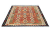 Load image into Gallery viewer, 8.7 x 9.7 New Kilim Rug Vegetable Dye Wool Flat Weave Tribal Carpet CORAL #P1007