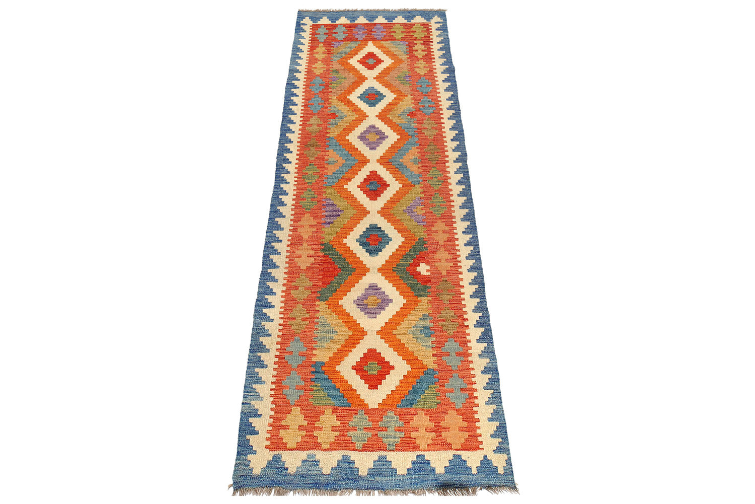 PET Yarn Kilim Alfombra 160x230 - CarpetVista