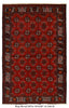 Load image into Gallery viewer, 4&#39; x 7&#39; Turkmen Bokhara Rug Handmade Afghanistan  #P1257