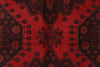 Load image into Gallery viewer, 4.1 x 6.7 Tribal Handmade Afghan Rug Red Black #P1259