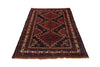 Load image into Gallery viewer, 4.5 x 5.11 BLACK tribal Afghan rug #P1262