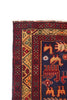 Load image into Gallery viewer, 4.0 x 10.1 Wide Runner Persian Old Rug - Animal Motife #P1447