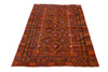 Load image into Gallery viewer, 4.7 x 6.2 Old Afghan Flat-Weave Kilim Tribal Handmade Rug #P987