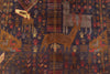 Load image into Gallery viewer, 4.1 x 6.4 Animal Motif Afghan Handmade Wool Pictorial Rug #SH1359