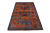 Load image into Gallery viewer, 4.0 x 6.6 Afghan WAR RUG Wool Handmade Carpet #SH1367