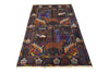 Load image into Gallery viewer, 4.0 x 6.5 Primitive Pictorial Animal Motif handmade Wool Rug #SH1369