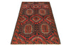 Load image into Gallery viewer, 3.10 x 6.9 Handmade Wool Afghan Tribal Baluch Rug #SH1395