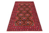 Load image into Gallery viewer, 3.10 x 6.7 Afghan Baluch Wool Rug BROWN #SH1416