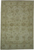 Load image into Gallery viewer, 4 x 5.10 beige Sage green Chobi Peshawar Handmade Rug #PIX-20270