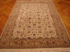 Load image into Gallery viewer, 5.10 x 9 Silk &amp; Wool Sino Tabriz Quality Handmade Rug Ivory Tan #PIX-13831