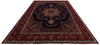 Load image into Gallery viewer, 9.6 x 12.7 Persian Hand-knotted Wool Rug Navy Blue PK115