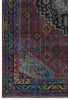 Load image into Gallery viewer, 6.3 x 9.4 LOVELY COLORS Purple Blue Vintage Hand-knotted Persian Rug Overdyed Pre-Owned PK122