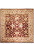 Load image into Gallery viewer, 8 x 8 SQUARE CHOCOLATE BROWN BURGUNDY Chobi Zigler Rug #5361