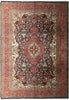 Load image into Gallery viewer, 9.5 x 12.7 Persian Kashmar Rug- Navy BLue Exotic Pattern #F-5527