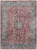 Load image into Gallery viewer, 8.2 x 11.1 Persian Vintage Hand-knotted Rug Faded Blue Red Pre-Owned Evenly Worn Low pile PK95