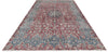 Load image into Gallery viewer, 8.2 x 11.1 Persian Vintage Hand-knotted Rug Faded Blue Red Pre-Owned Evenly Worn Low pile PK95