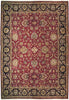 Load image into Gallery viewer, Burgundy-Black-Agra-Rug.jpg