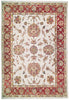 Load image into Gallery viewer, 9.5 x 13.3 Ivory Rust Agra Rug Vegie Dyed Natural Wool 71802