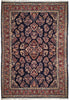 Load image into Gallery viewer, 7&#39; x 10&#39; Black Fine Persian Sarouk Rug 72319