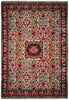 Load image into Gallery viewer, 6.6 x 10.4 Ivory Fine Persian Floral Bijar Rug 72324