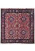 Load image into Gallery viewer, 7&#39; x 7&#39; Red Fine Persian Lilihan Sarouk Rug 72382