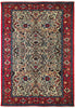 Load image into Gallery viewer, 6.7 x 9.10 Ivory Fine Persian Lilihan Bibikabad Rug 72413