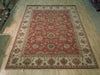 Load image into Gallery viewer, 8 x 10 Vegetable Dyed Chobi Handmade Rug CORAL RED #B-72526