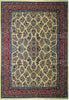 Load image into Gallery viewer, 7 x 9.8 Ivory Fine Wool Persian Sarouk Rug 72747