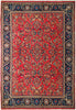 Load image into Gallery viewer, 7.3 x 11 Coral Persian Sarouk Rug 72755