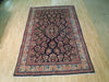 Load image into Gallery viewer, 7&#39; x 11&#39; Navy Blue Fine Persian Sarouk Rug 72774