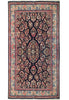 Load image into Gallery viewer, 7&#39; x 11&#39; Navy Blue Fine Persian Sarouk Rug 72774