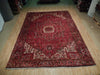 Load image into Gallery viewer, 9.4 x 12.7 Red Semi-Antique Persian Heriz Rug 73149