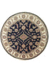 Load image into Gallery viewer, Authentic-Vegetable-Dyed-Chobi-Round-Rug.jpg