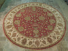 Load image into Gallery viewer, 8 x 8.2 Vegetable Dyed Chobi Round Rug #B-73706