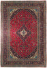 Load image into Gallery viewer, 8 x 12.2 Red Classic Persian Kashan Rug 73999