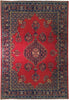 Load image into Gallery viewer, Excellent-Condition-10&#39; x 11&#39;-Red-Semi-Antique-Persian-Sarouk-Rug.jpg