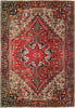 Load image into Gallery viewer, 9.4 x 12.3 Red Antique Persian Heriz Rug 79942