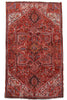 Load image into Gallery viewer, 7.8 x 11.3 Red Persian Heriz Rug #B-80101