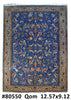 Load image into Gallery viewer, 9.2 x 12.7 Blue Persian Qum Rug 80550