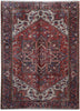 Load image into Gallery viewer, 8.4 x 11.8 Dark Maroon Persian Heriz Rug 81272