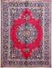 Load image into Gallery viewer, 7&#39; x 10&#39; Rose Persian Signed Tabriz Rug 81341