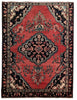 Load image into Gallery viewer, 5&#39; x 6&#39;-Red-Orange-Persian-Hamadan-Rug .pg