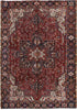 Load image into Gallery viewer, 7.11 x 11.2 Salmon Red Persian Heriz Rug 81812