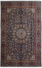 Load image into Gallery viewer, 9.10 x 15.9 Navy Blue Persian Tabriz Sheik Safi Rug Fine Wool 81825